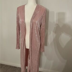 Pink long coverup